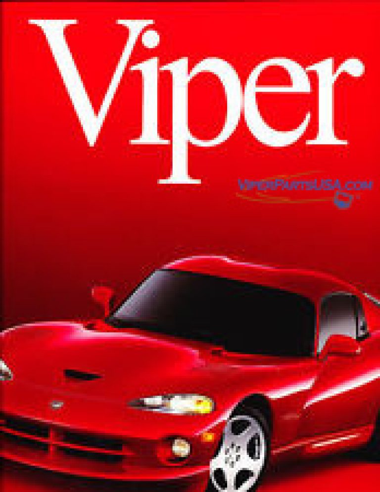 Sales Brochure 2000 Dodge Viper Viper Parts USA