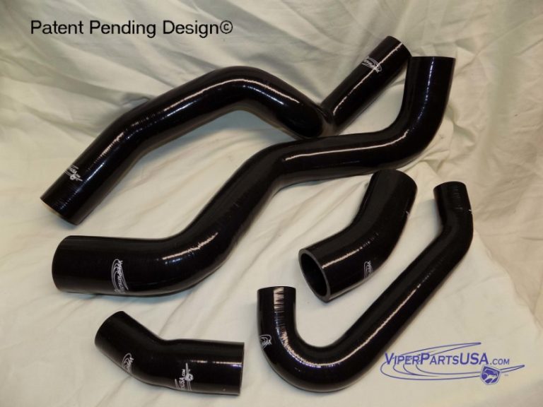 Radiator Coolant Hose Set, BLACK (5 pc set) 9296 Dodge Viper RT10