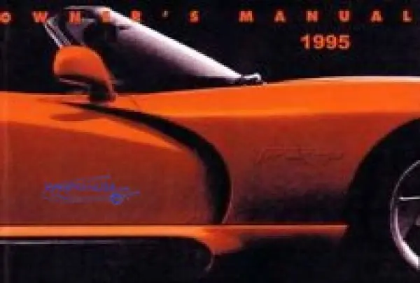 Manual, Owners - 1995 Dodge Viper - Viper Parts USA