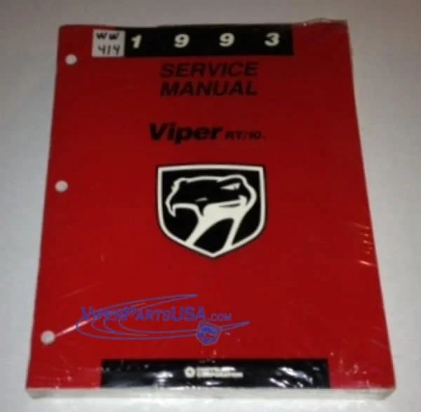 Manual, Repair/Service - 1993 Dodge Viper - Viper Parts USA