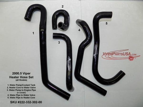 Heater Hose Set 1999-2000.5 Dodge Viper