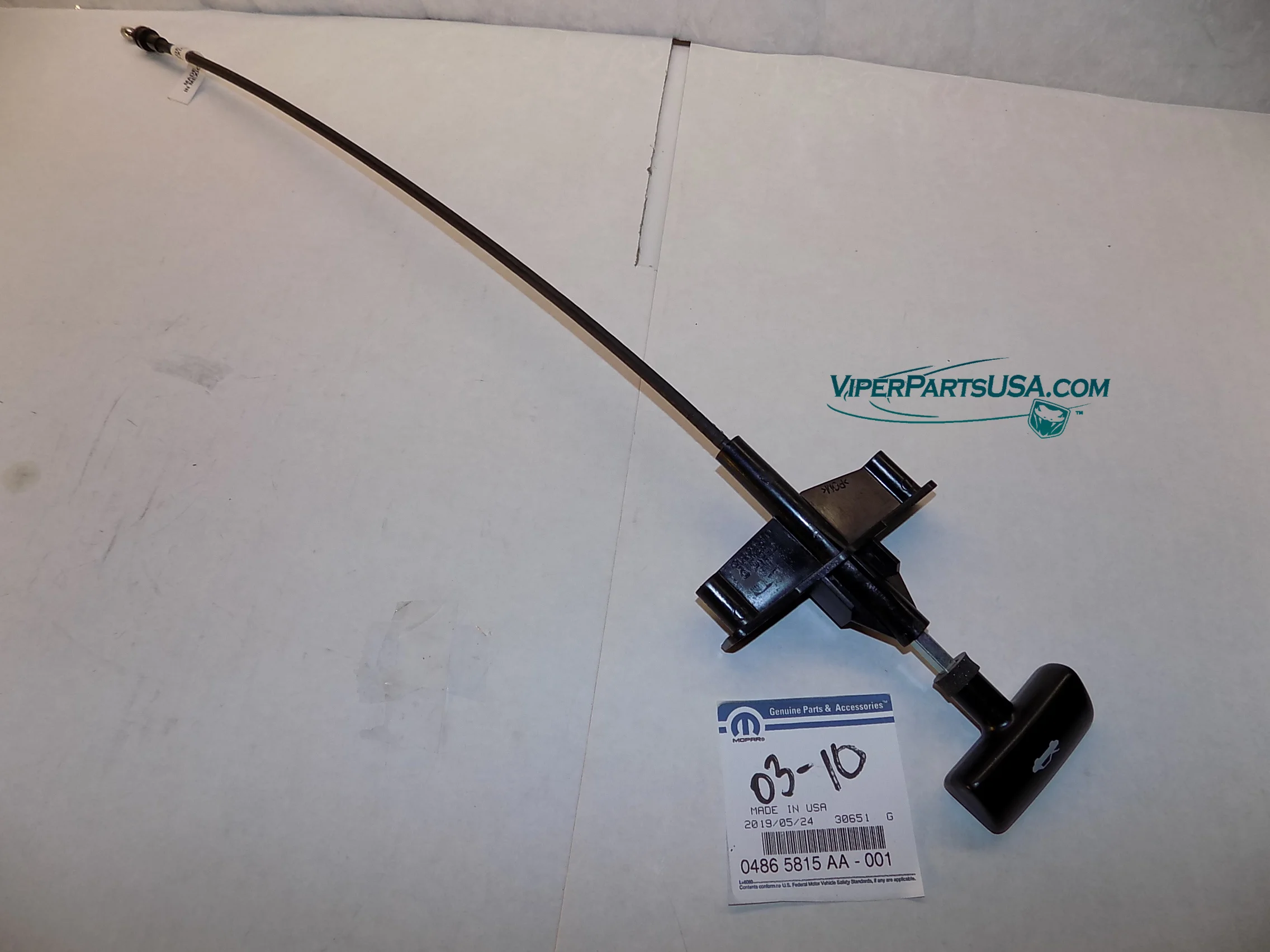 Hood Release Cable- 03-2010 Dodge Viper