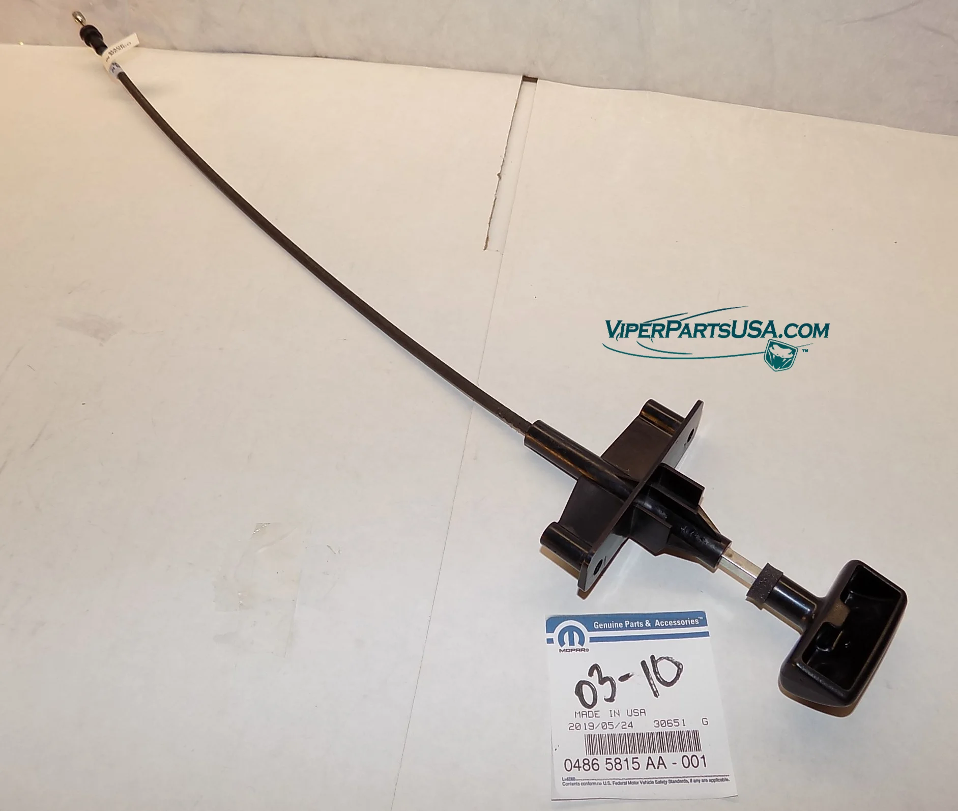 Hood Release Cable- 03-2010 Dodge Viper - Image 2