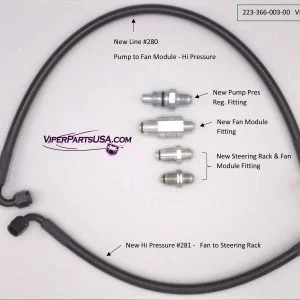 Power Steering Line Kit 03-06 Dodge Viper
