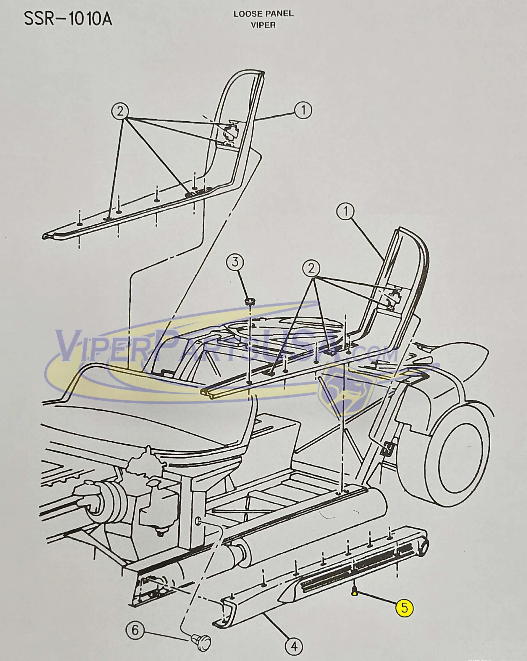 Rocker Panel Screws - 92-02 Dodge Viper - Image 2