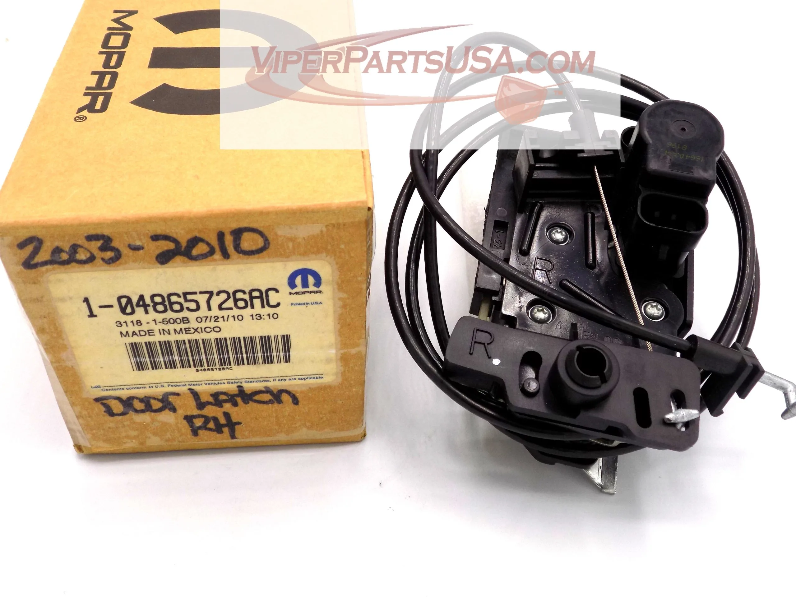 Door Latch /Electrical Right Side    03-10 Dodge Viper - Image 2